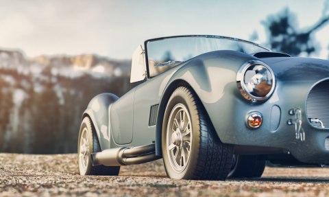 Obraz Wieloczęściowy Klasyczny Samochód Retro Obraz Wieloczęściowy Klasyczny Samochód Retro