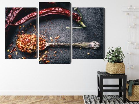 Obraz Wieloczęściowy Suszone Papryczki Chili Obraz Wieloczęściowy Suszone Papryczki Chili