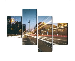 Obraz Wieloczęściowy Panoramiczny Widok Na Ulice Berlina