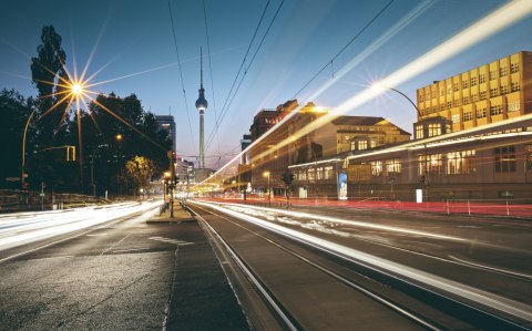 Obraz Wieloczęściowy Panoramiczny Widok Na Ulice Berlina Obraz Wieloczęściowy Panoramiczny Widok Na Ulice Berlina