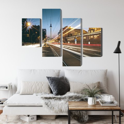 Obraz Wieloczęściowy Panoramiczny Widok Na Ulice Berlina Obraz Wieloczęściowy Panoramiczny Widok Na Ulice Berlina