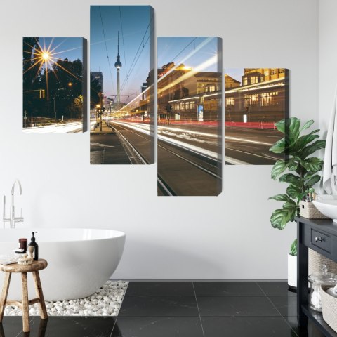 Obraz Wieloczęściowy Panoramiczny Widok Na Ulice Berlina Obraz Wieloczęściowy Panoramiczny Widok Na Ulice Berlina