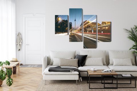 Obraz Wieloczęściowy Panoramiczny Widok Na Ulice Berlina Obraz Wieloczęściowy Panoramiczny Widok Na Ulice Berlina