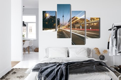 Obraz Wieloczęściowy Panoramiczny Widok Na Ulice Berlina Obraz Wieloczęściowy Panoramiczny Widok Na Ulice Berlina