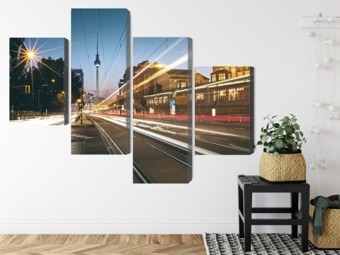 Obraz Wieloczęściowy Panoramiczny Widok Na Ulice Berlina Obraz Wieloczęściowy Panoramiczny Widok Na Ulice Berlina