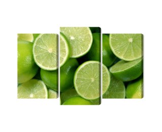 Obraz Wieloczęściowy Połówki Limonki