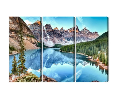 Obraz Wieloczęściowy Jezioro Moraine W Parku Narodowym Banff, Kanada Obraz Wieloczęściowy Jezioro Moraine W Parku Narodowym Banff, Kanada