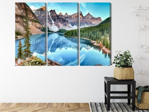 Obraz Wieloczęściowy Jezioro Moraine W Parku Narodowym Banff, Kanada Obraz Wieloczęściowy Jezioro Moraine W Parku Narodowym Banff, Kanada