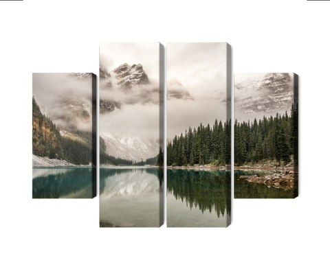 Obraz Wieloczęściowy Jezioro Moraine W Parku Narodowym Banff, Kanada Obraz Wieloczęściowy Jezioro Moraine W Parku Narodowym Banff, Kanada