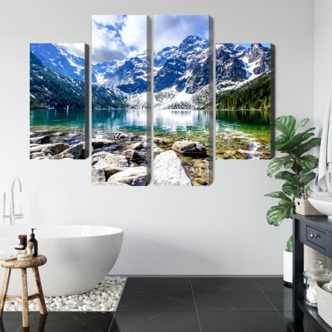 Obraz Wieloczęściowy Jezioro Morskie Oko 3D Obraz Wieloczęściowy Jezioro Morskie Oko 3D