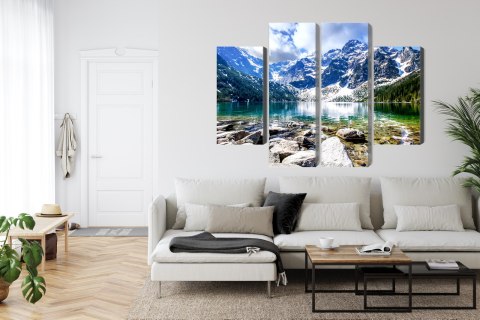 Obraz Wieloczęściowy Jezioro Morskie Oko 3D Obraz Wieloczęściowy Jezioro Morskie Oko 3D