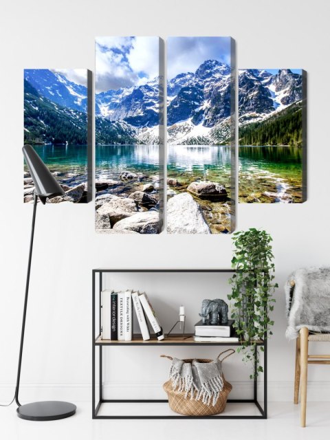Obraz Wieloczęściowy Jezioro Morskie Oko 3D Obraz Wieloczęściowy Jezioro Morskie Oko 3D