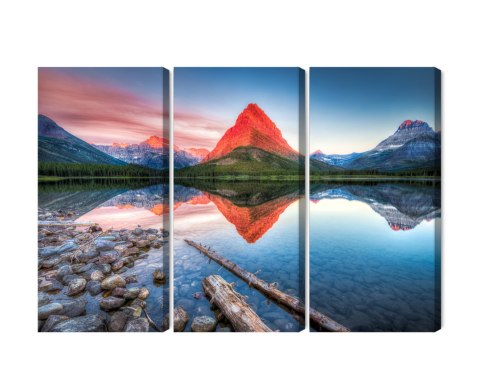 Obraz Wieloczęściowy Jezioro Swiftcurrent Lake W Usa Obraz Wieloczęściowy Jezioro Swiftcurrent Lake W Usa
