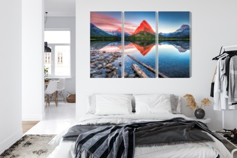 Obraz Wieloczęściowy Jezioro Swiftcurrent Lake W Usa Obraz Wieloczęściowy Jezioro Swiftcurrent Lake W Usa