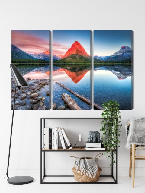 Obraz Wieloczęściowy Jezioro Swiftcurrent Lake W Usa Obraz Wieloczęściowy Jezioro Swiftcurrent Lake W Usa