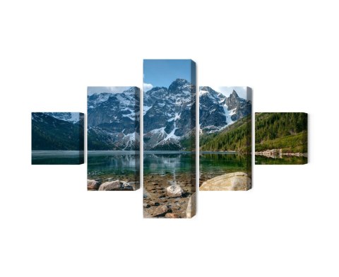Obraz Wieloczęściowy Morskie Oko W Tatrach 3D Obraz Wieloczęściowy Morskie Oko W Tatrach 3D