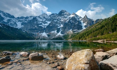 Obraz Wieloczęściowy Morskie Oko W Tatrach 3D Obraz Wieloczęściowy Morskie Oko W Tatrach 3D