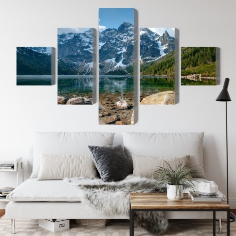 Obraz Wieloczęściowy Morskie Oko W Tatrach 3D Obraz Wieloczęściowy Morskie Oko W Tatrach 3D