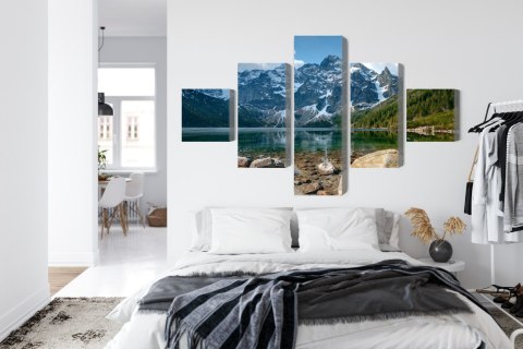 Obraz Wieloczęściowy Morskie Oko W Tatrach 3D Obraz Wieloczęściowy Morskie Oko W Tatrach 3D