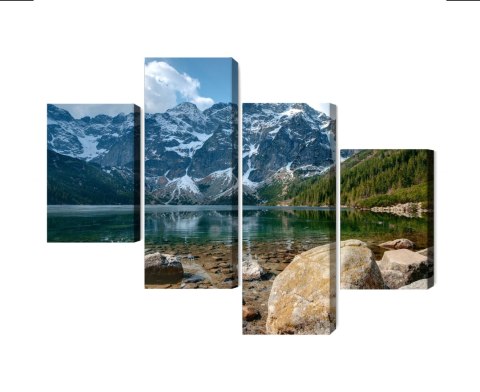 Obraz Wieloczęściowy Morskie Oko W Tatrach 3D Obraz Wieloczęściowy Morskie Oko W Tatrach 3D