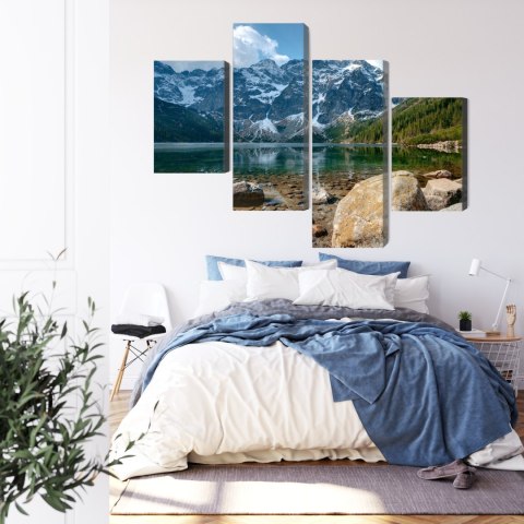 Obraz Wieloczęściowy Morskie Oko W Tatrach 3D Obraz Wieloczęściowy Morskie Oko W Tatrach 3D