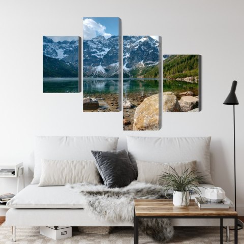 Obraz Wieloczęściowy Morskie Oko W Tatrach 3D Obraz Wieloczęściowy Morskie Oko W Tatrach 3D