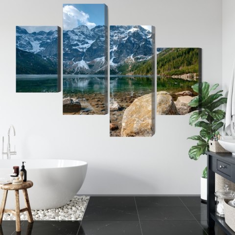 Obraz Wieloczęściowy Morskie Oko W Tatrach 3D Obraz Wieloczęściowy Morskie Oko W Tatrach 3D