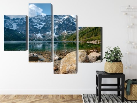 Obraz Wieloczęściowy Morskie Oko W Tatrach 3D Obraz Wieloczęściowy Morskie Oko W Tatrach 3D