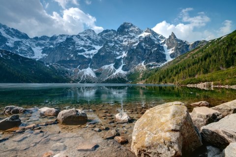 Obraz Wieloczęściowy Morskie Oko W Tatrach 3D Obraz Wieloczęściowy Morskie Oko W Tatrach 3D