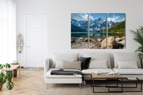 Obraz Wieloczęściowy Morskie Oko W Tatrach 3D Obraz Wieloczęściowy Morskie Oko W Tatrach 3D