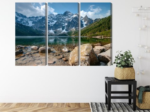 Obraz Wieloczęściowy Morskie Oko W Tatrach 3D Obraz Wieloczęściowy Morskie Oko W Tatrach 3D