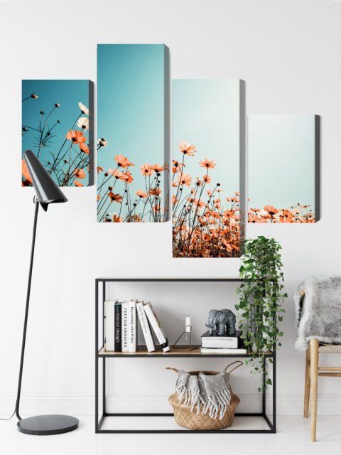 Obraz Wieloczęściowy Kwiaty Polne W Słońcu Obraz Wieloczęściowy Kwiaty Polne W Słońcu