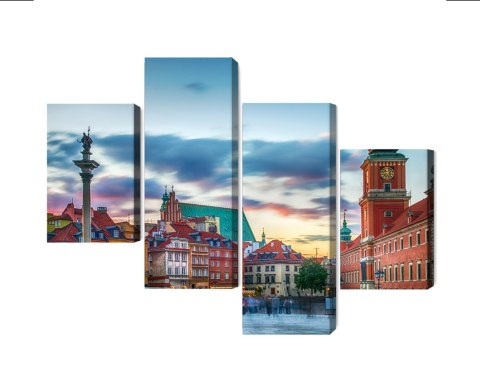 Obraz Wieloczęściowy Panorama Zamku Królewskiego W Warszawie Obraz Wieloczęściowy Panorama Zamku Królewskiego W Warszawie