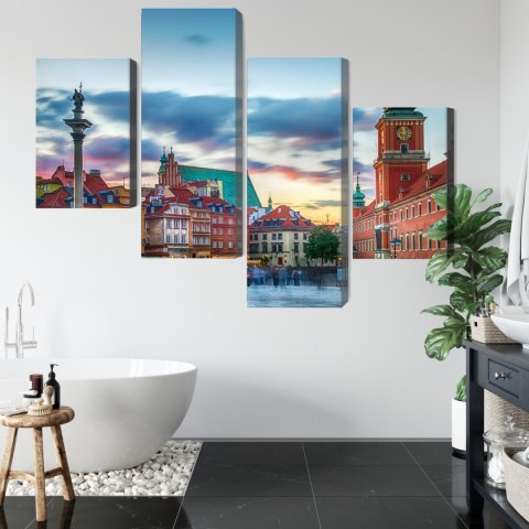 Obraz Wieloczęściowy Panorama Zamku Królewskiego W Warszawie Obraz Wieloczęściowy Panorama Zamku Królewskiego W Warszawie