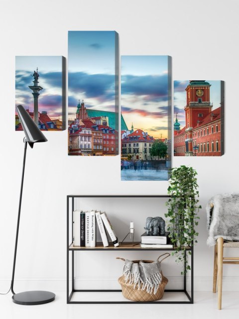 Obraz Wieloczęściowy Panorama Zamku Królewskiego W Warszawie Obraz Wieloczęściowy Panorama Zamku Królewskiego W Warszawie