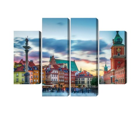 Obraz Wieloczęściowy Panorama Zamku Królewskiego W Warszawie Obraz Wieloczęściowy Panorama Zamku Królewskiego W Warszawie