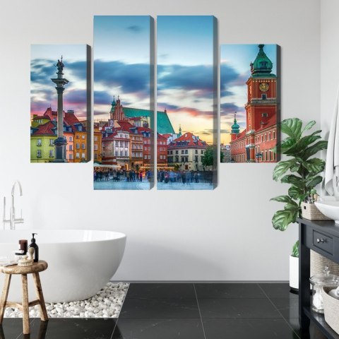 Obraz Wieloczęściowy Panorama Zamku Królewskiego W Warszawie Obraz Wieloczęściowy Panorama Zamku Królewskiego W Warszawie