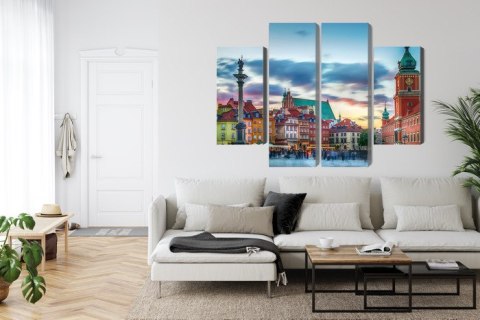 Obraz Wieloczęściowy Panorama Zamku Królewskiego W Warszawie Obraz Wieloczęściowy Panorama Zamku Królewskiego W Warszawie
