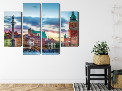 Obraz Wieloczęściowy Panorama Zamku Królewskiego W Warszawie Obraz Wieloczęściowy Panorama Zamku Królewskiego W Warszawie
