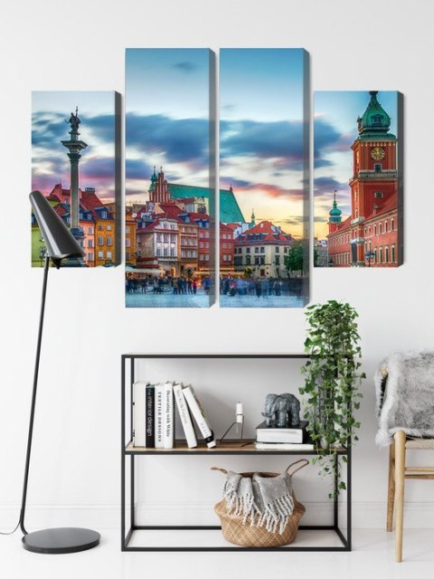 Obraz Wieloczęściowy Panorama Zamku Królewskiego W Warszawie Obraz Wieloczęściowy Panorama Zamku Królewskiego W Warszawie