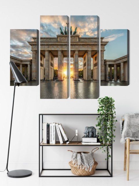 Obraz Wieloczęściowy Brama Brandenburska W Berlinie Obraz Wieloczęściowy Brama Brandenburska W Berlinie