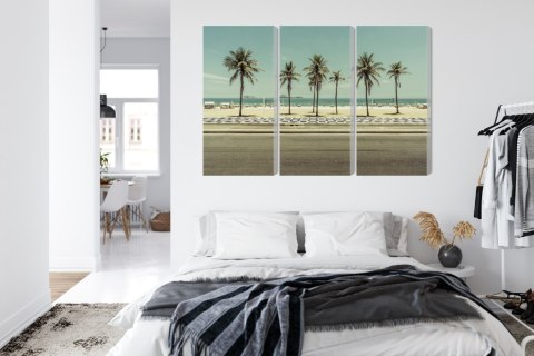 Obraz Wieloczęściowy Palmy Na Plaży Ipanema W Rio De Janeiro
