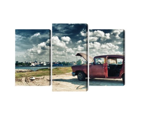 Obraz Wieloczęściowy Panoramiczny Widok Na Hawanę I Malecon Obraz Wieloczęściowy Panoramiczny Widok Na Hawanę I Malecon