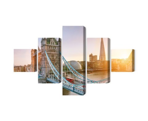 Obraz Wieloczęściowy Tower Bridge O Wschodzie Słońca Obraz Wieloczęściowy Tower Bridge O Wschodzie Słońca