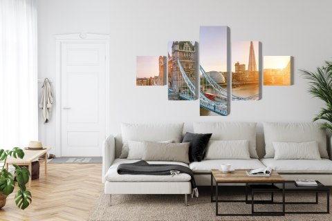 Obraz Wieloczęściowy Tower Bridge O Wschodzie Słońca Obraz Wieloczęściowy Tower Bridge O Wschodzie Słońca