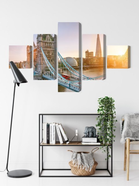 Obraz Wieloczęściowy Tower Bridge O Wschodzie Słońca Obraz Wieloczęściowy Tower Bridge O Wschodzie Słońca