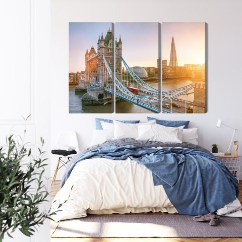 Obraz Wieloczęściowy Tower Bridge O Wschodzie Słońca Obraz Wieloczęściowy Tower Bridge O Wschodzie Słońca