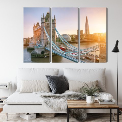 Obraz Wieloczęściowy Tower Bridge O Wschodzie Słońca Obraz Wieloczęściowy Tower Bridge O Wschodzie Słońca