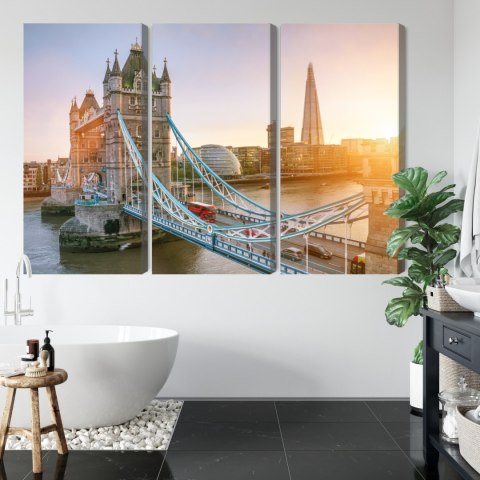 Obraz Wieloczęściowy Tower Bridge O Wschodzie Słońca Obraz Wieloczęściowy Tower Bridge O Wschodzie Słońca