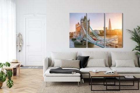 Obraz Wieloczęściowy Tower Bridge O Wschodzie Słońca Obraz Wieloczęściowy Tower Bridge O Wschodzie Słońca